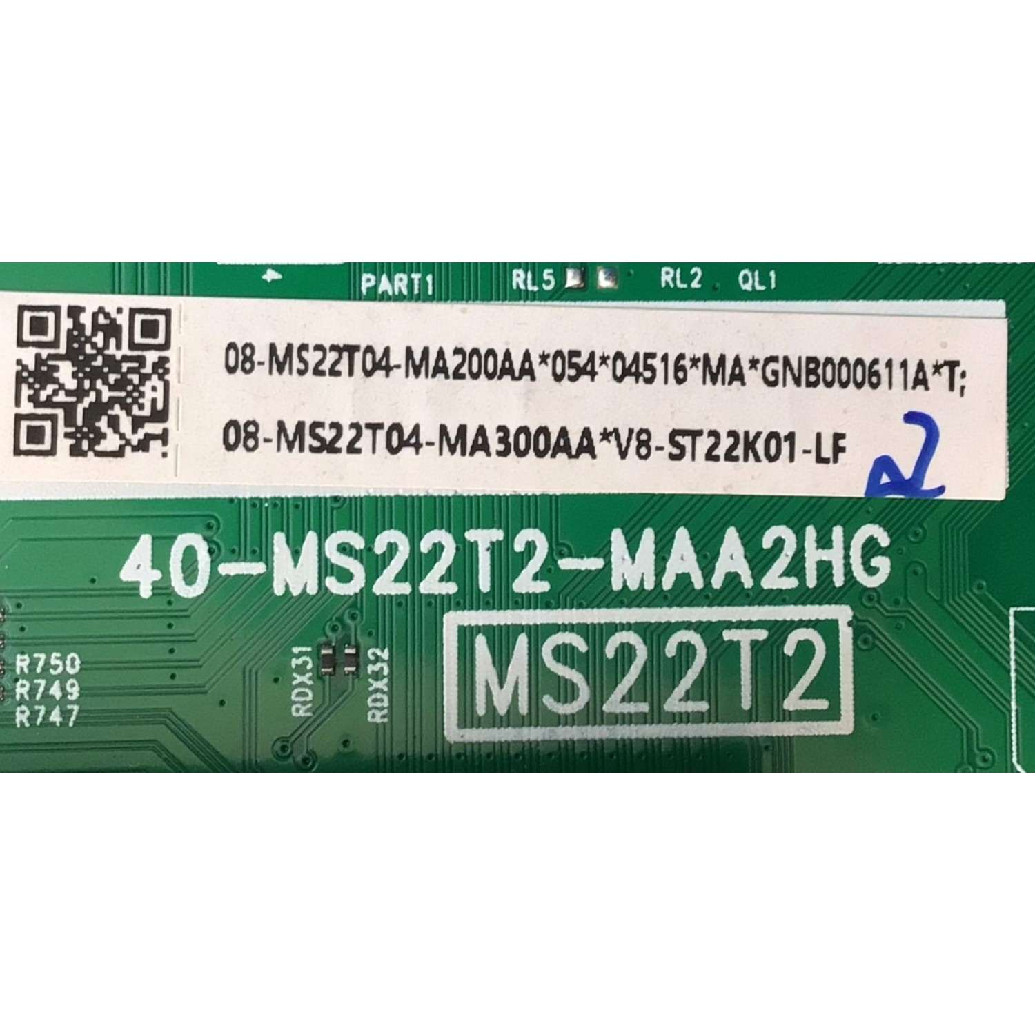 KIT DE TARJETAS PARA TV TCL / NUMERO DE PARTE V8-ST22K01-LF / 40-MS22T2-MAA2HG / 08-MS22T04-MA200AA / 08-MS22T04-MA300AA / FUENTE 08-L12CLJ1-PW200AA / 40-L12CH4-PWD1CG / PANEL LVU430NDEL / DISPLAY T430QVN03.0 / MODELOS 43S425 / 43S431 / 43S435 - Imagen 2
